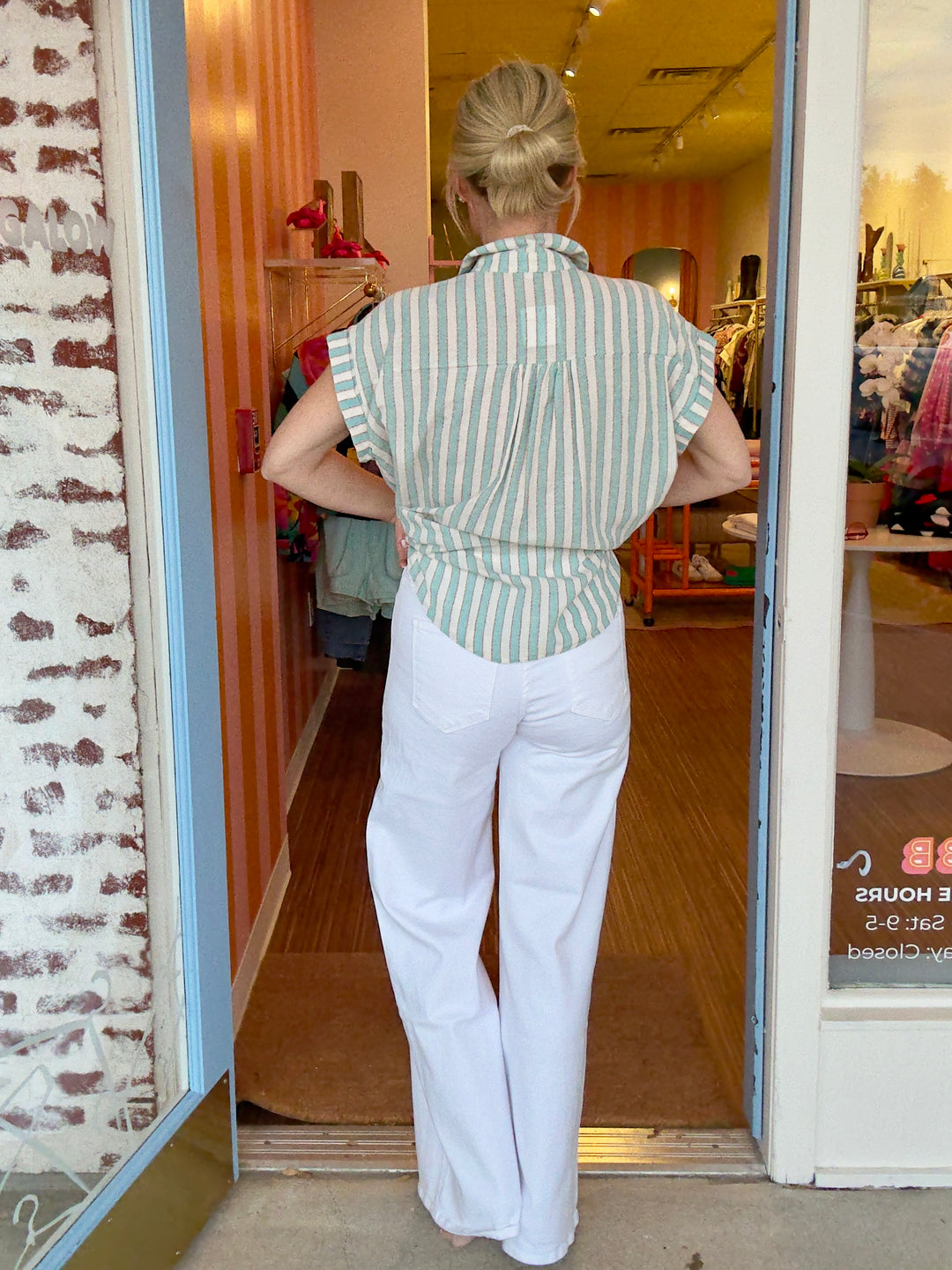 WIDE LEG WHITE JEAN
