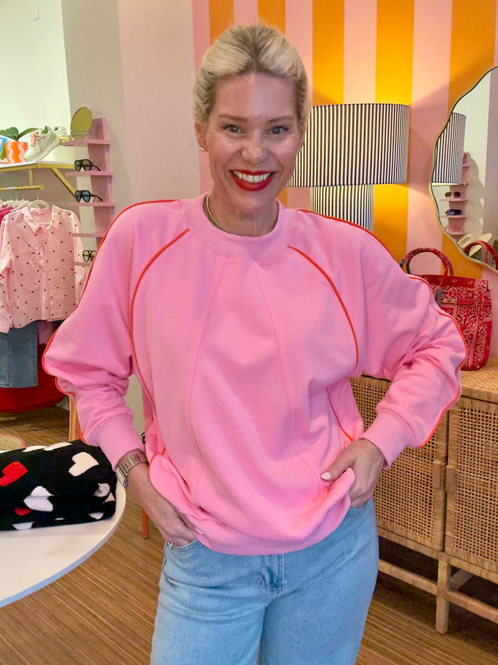 REGGIE RAGLAN SLEEVE SWEATSHIRT