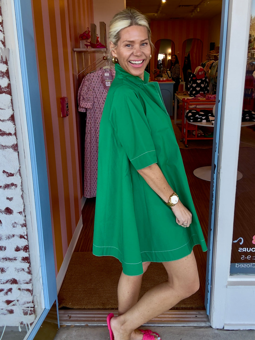 FINLEY GREEN DRESS