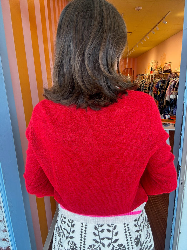 BERRY RED SWEATER