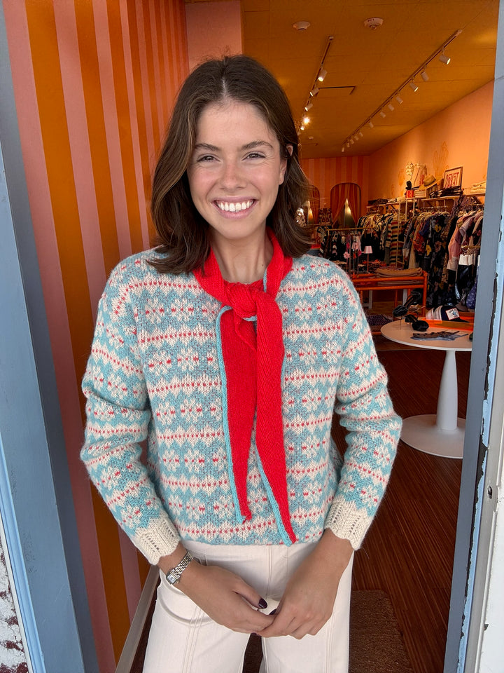 COWBOY ROJO SWEATER