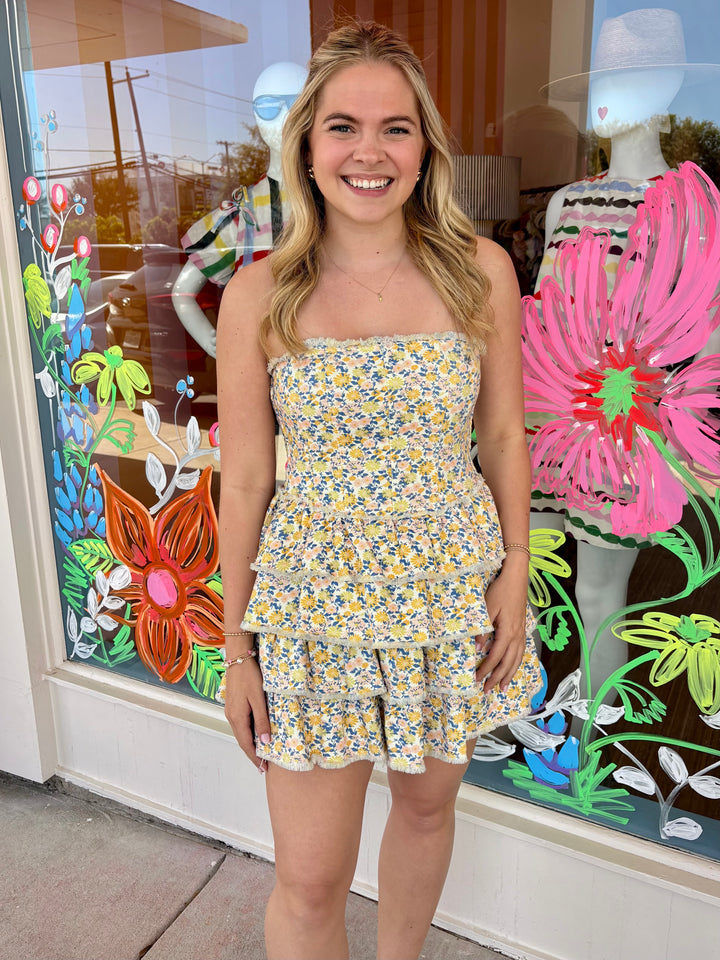 SADLER STRAPLESS DRESS