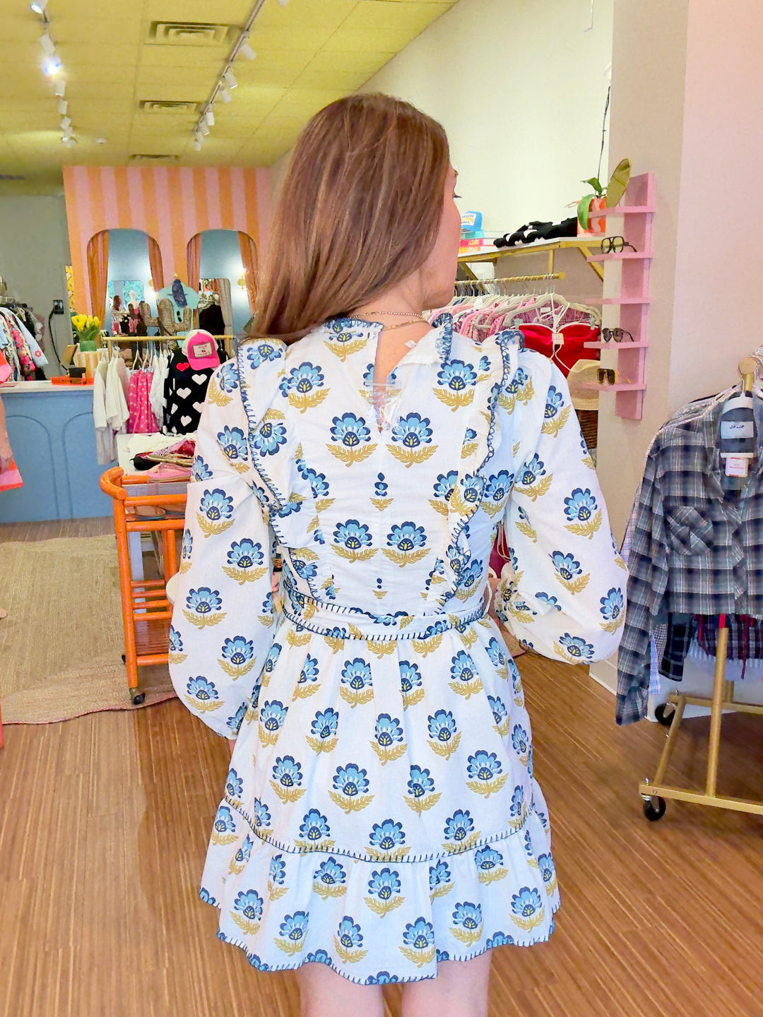 BAILEY BLOCK PRINT MINI DRESS