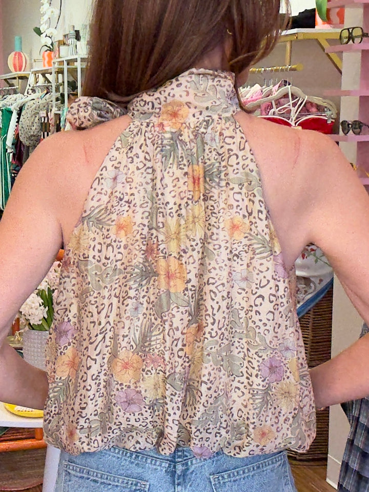 AMELIA ANIMAL PRINT TOP