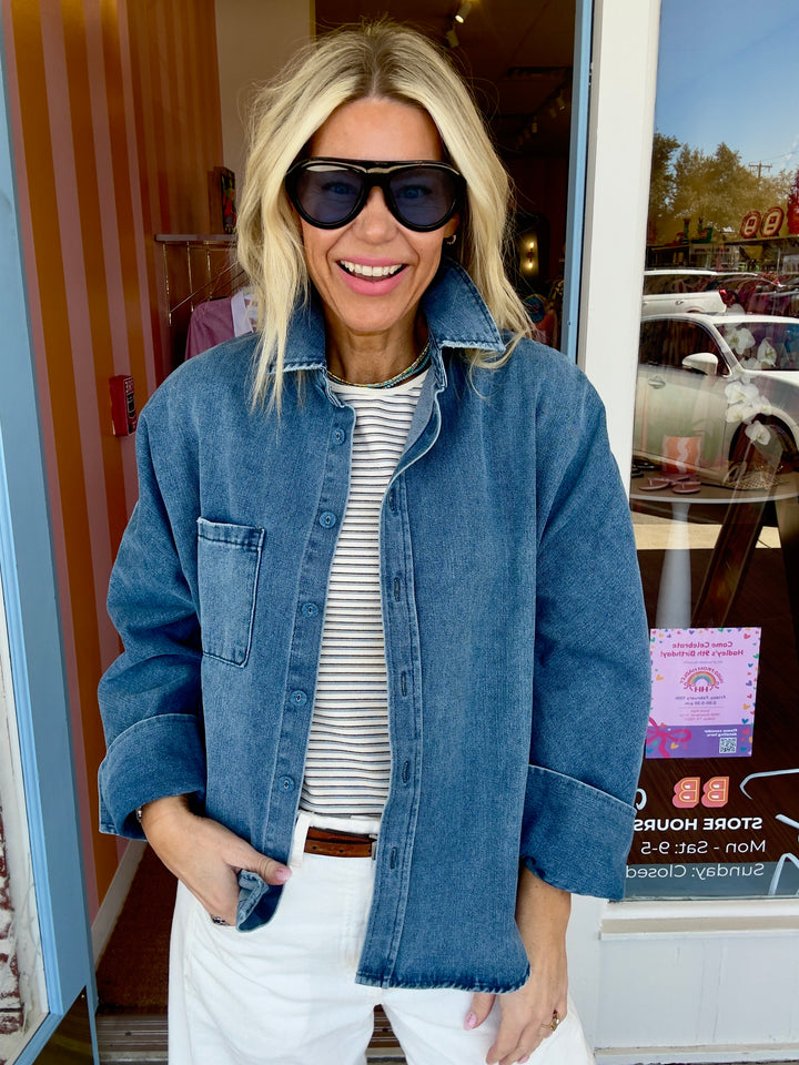 SUZANNE DENIM SHACKET
