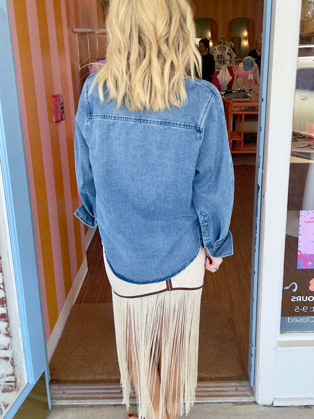FINE FRINGE SKIRT