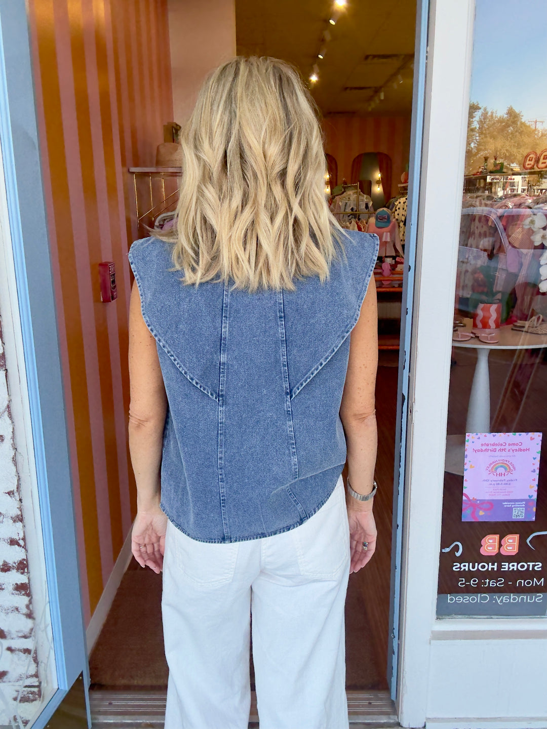 RILEY DENIM TOP