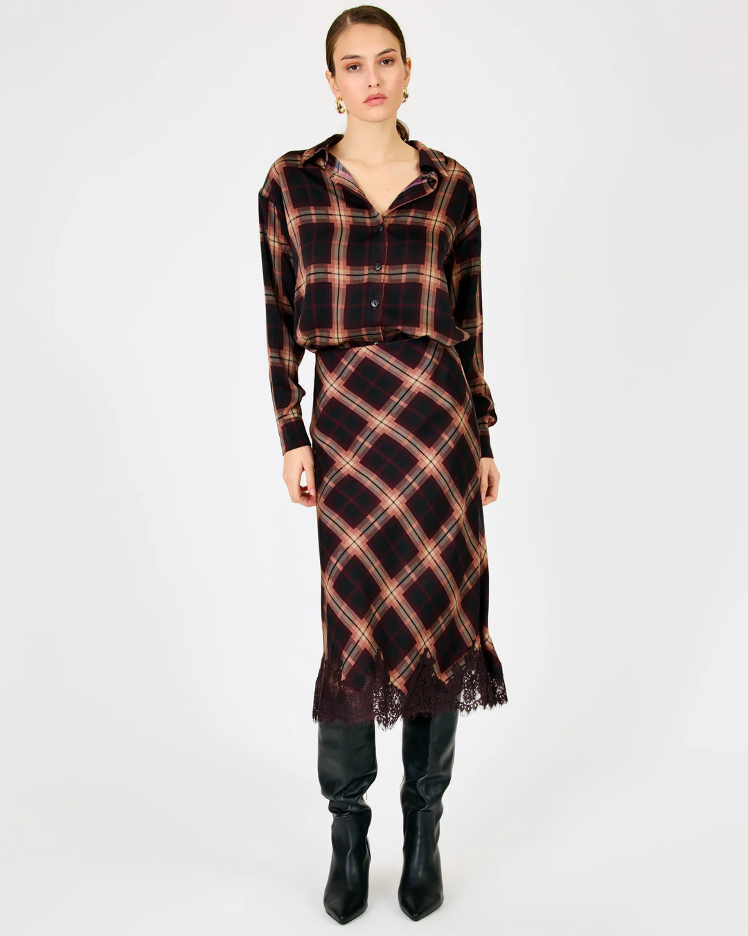 KRISTOPHER MIDI SKIRT