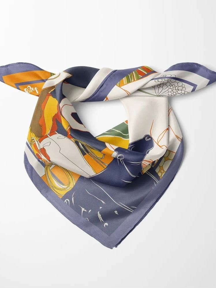 ON A WHIM SILK SCARF