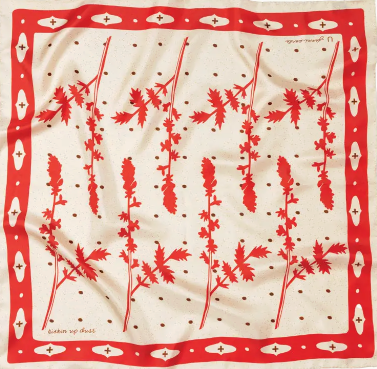 KICKIN UP DUST SILK SCARF