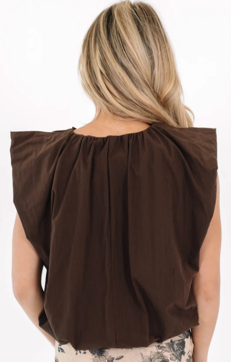 LAYNE CHOCOLATE TOP