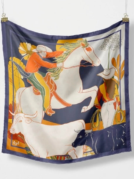 ON A WHIM SILK SCARF