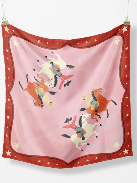 JOY RIDE SILK SCARF - TEXAS SIZED