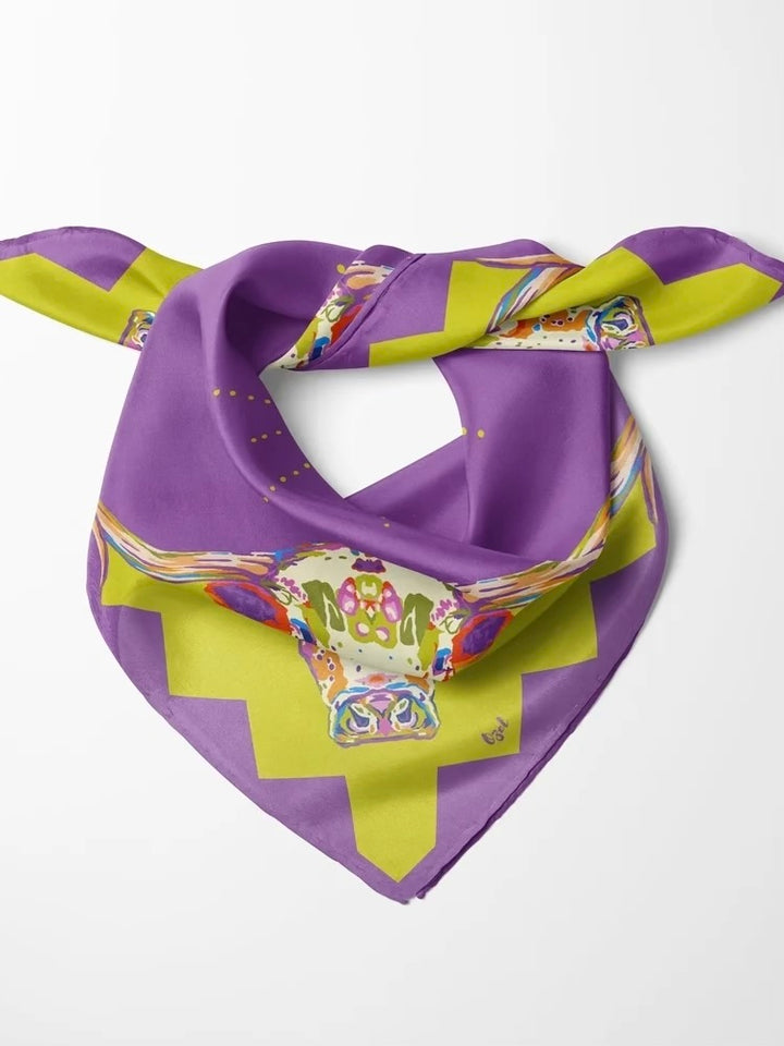 WILD CARD SILK SCARF