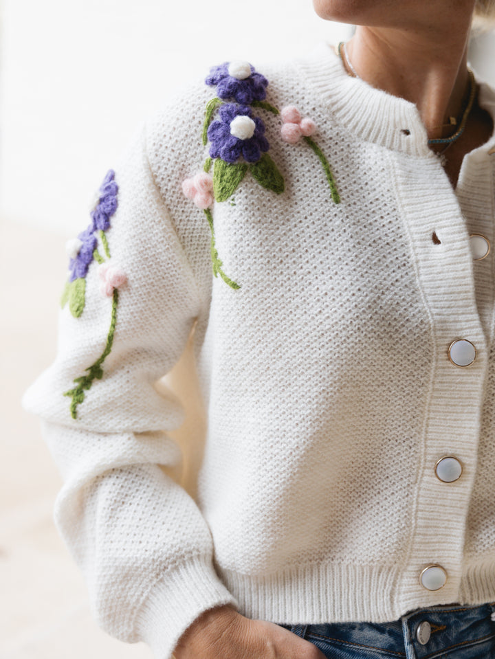 FREYA FLORAL CARDIGAN